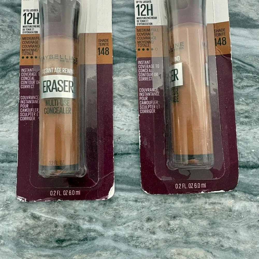 Maybelline Instant Age Rewind Eraser Multi-Use Concealer Shade 148 2-Pack 0.2oz